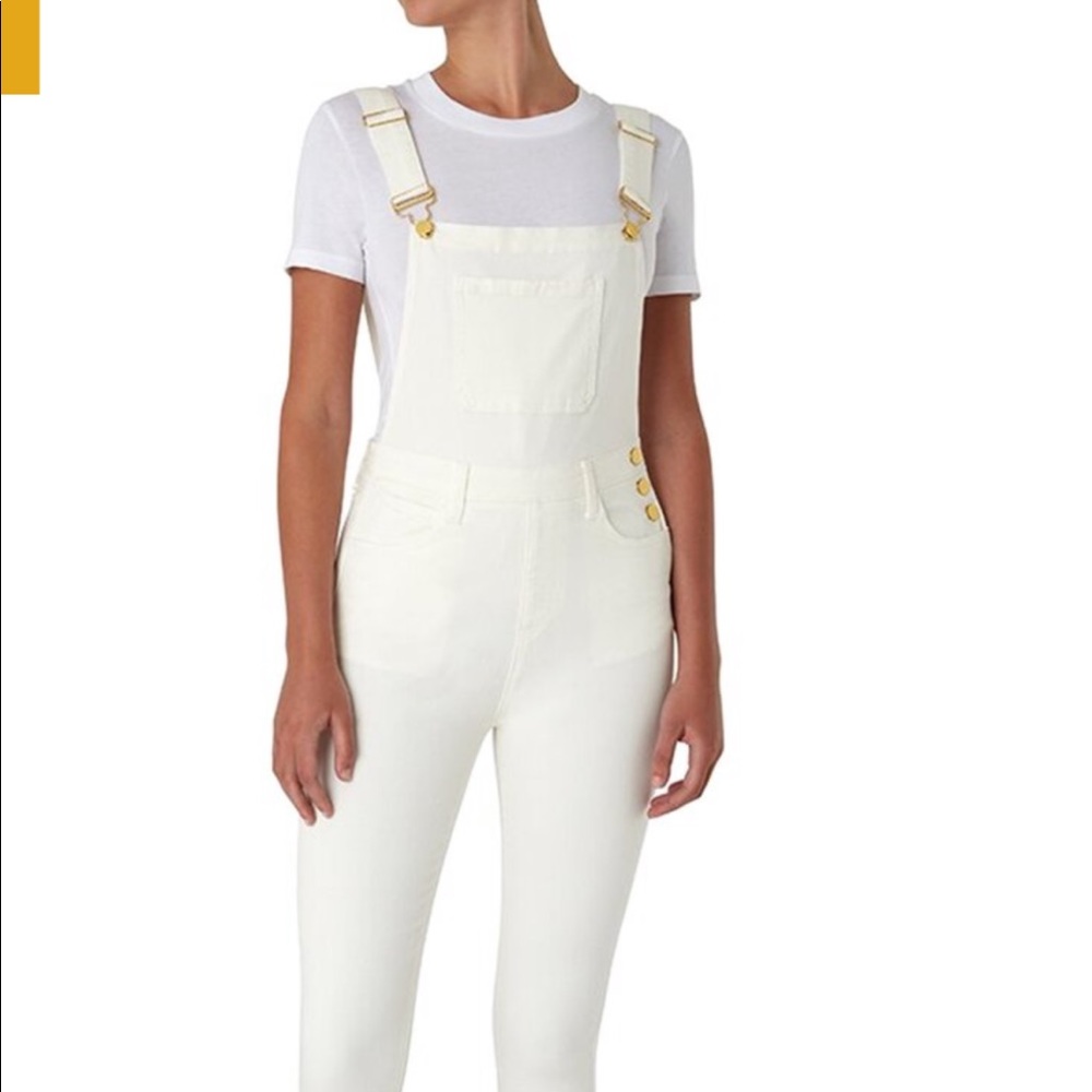 WEWOREWHAT WHITE OVERALLS SIZE SM